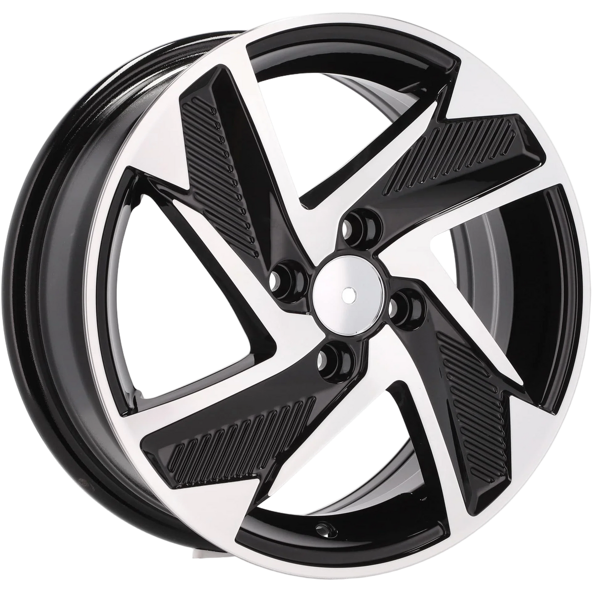 Alu kola pro Hyundai Y1169 6x15 4x100 ET48 54.1 Black Polished | Wheelsup.cz