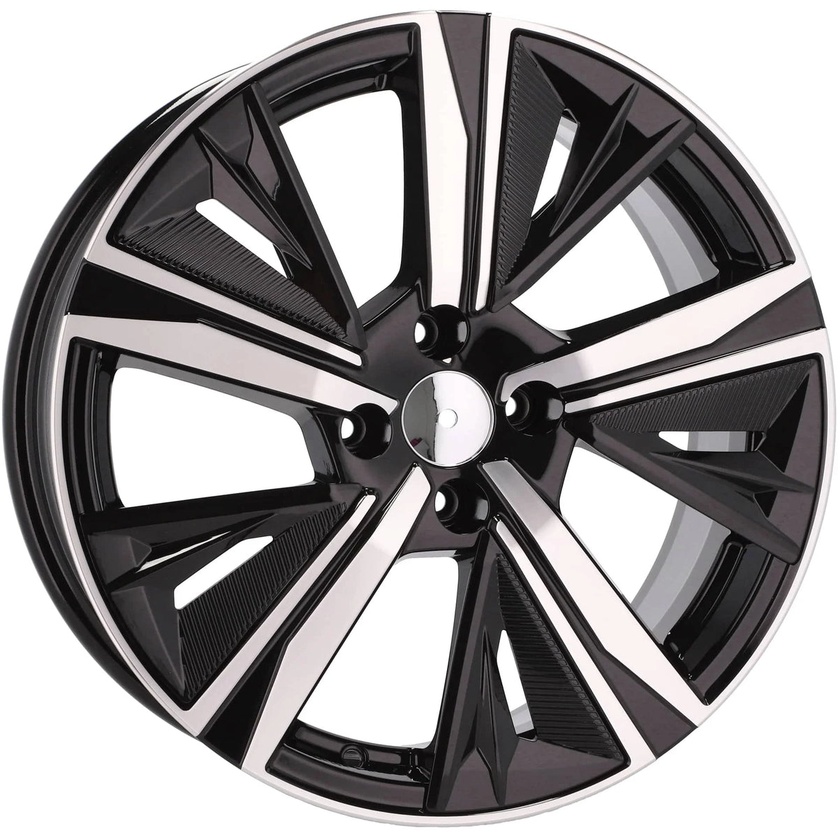 Alu kola pro Peugeot Y1187 7.5x18 4x108 ET32 65.1 Black Polished | Wheelsup.cz