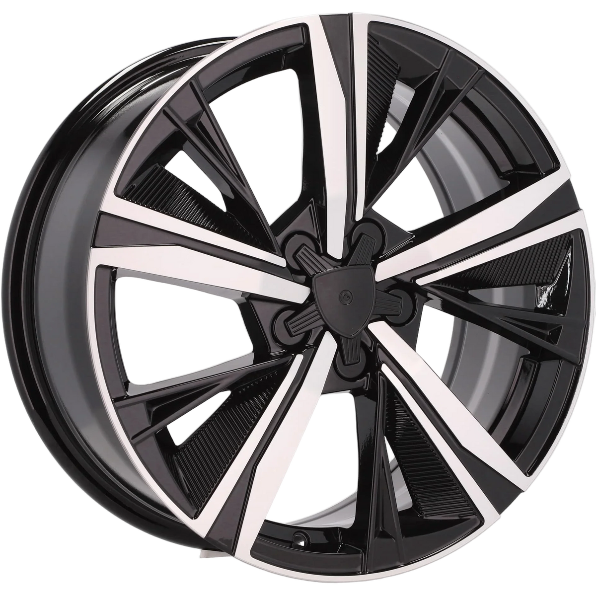 Alu kola pro Peugeot Y1187 7.5x18 4x108 ET32 65.1 Black Polished | Wheelsup.cz