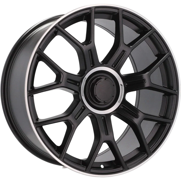 Alu kola pro Mercedes Y1188 9.5x20 5x112 ET35.5 66.6 Black Half Matt & Polished Lip | Wheelsup.cz