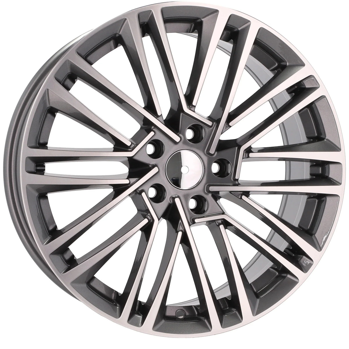 Alu kola pro Škoda Y1191 7.5x18 5x112 ET48 57.1 Grey Polished | Wheelsup.cz