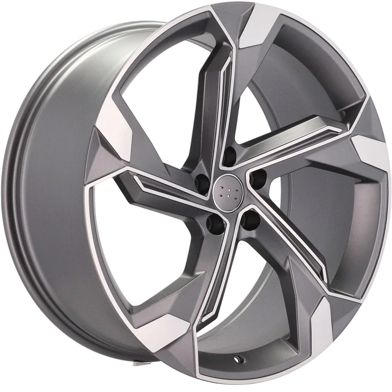Alu kola pro Audi Y1201 9x20 5x112 ET38 66.6 Grey Polished Half Matt | Wheelsup.cz
