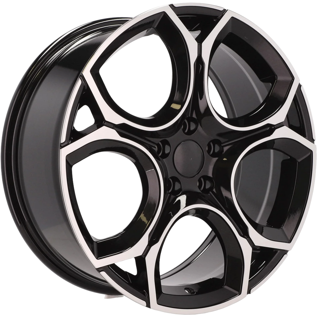 Alu kola pro Volkswagen Y1232 7.5x17 5x112 ET45 57.1 Black Polished | Wheelsup.cz