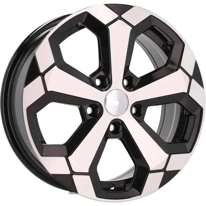 Alu kola pro Dacia Y1274 6.5x16 5x114.3 ET45 66.1 Black Polished | Wheelsup.cz