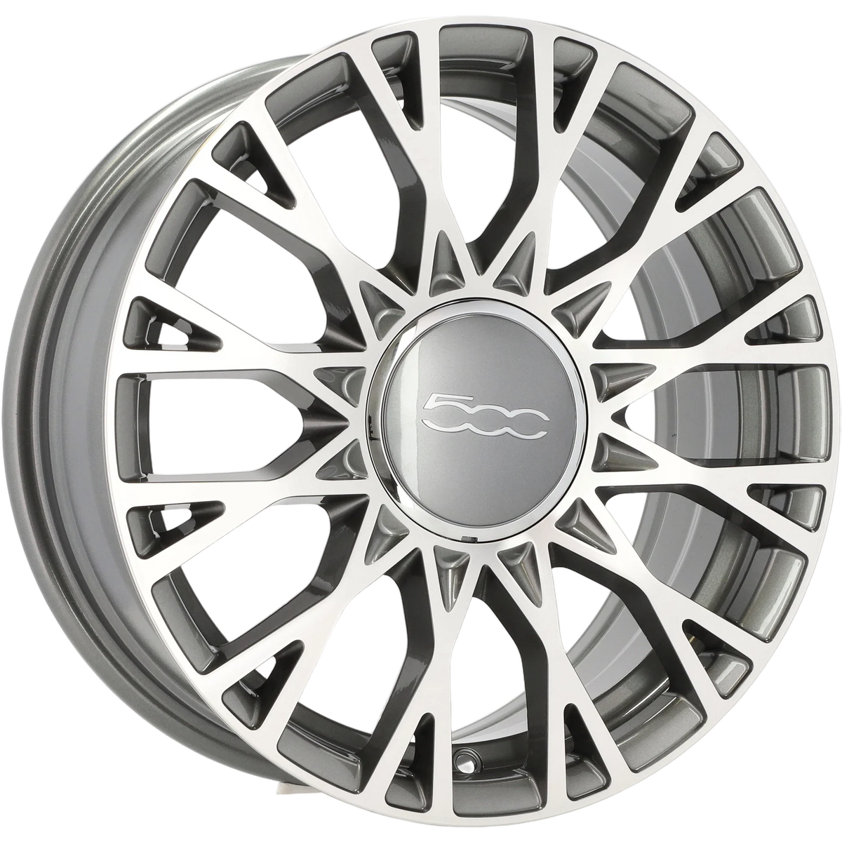 Alu kola pro Fiat Y1283 6.5x16 4x98 ET35 58.1 Grey Polished | Wheelsup.cz