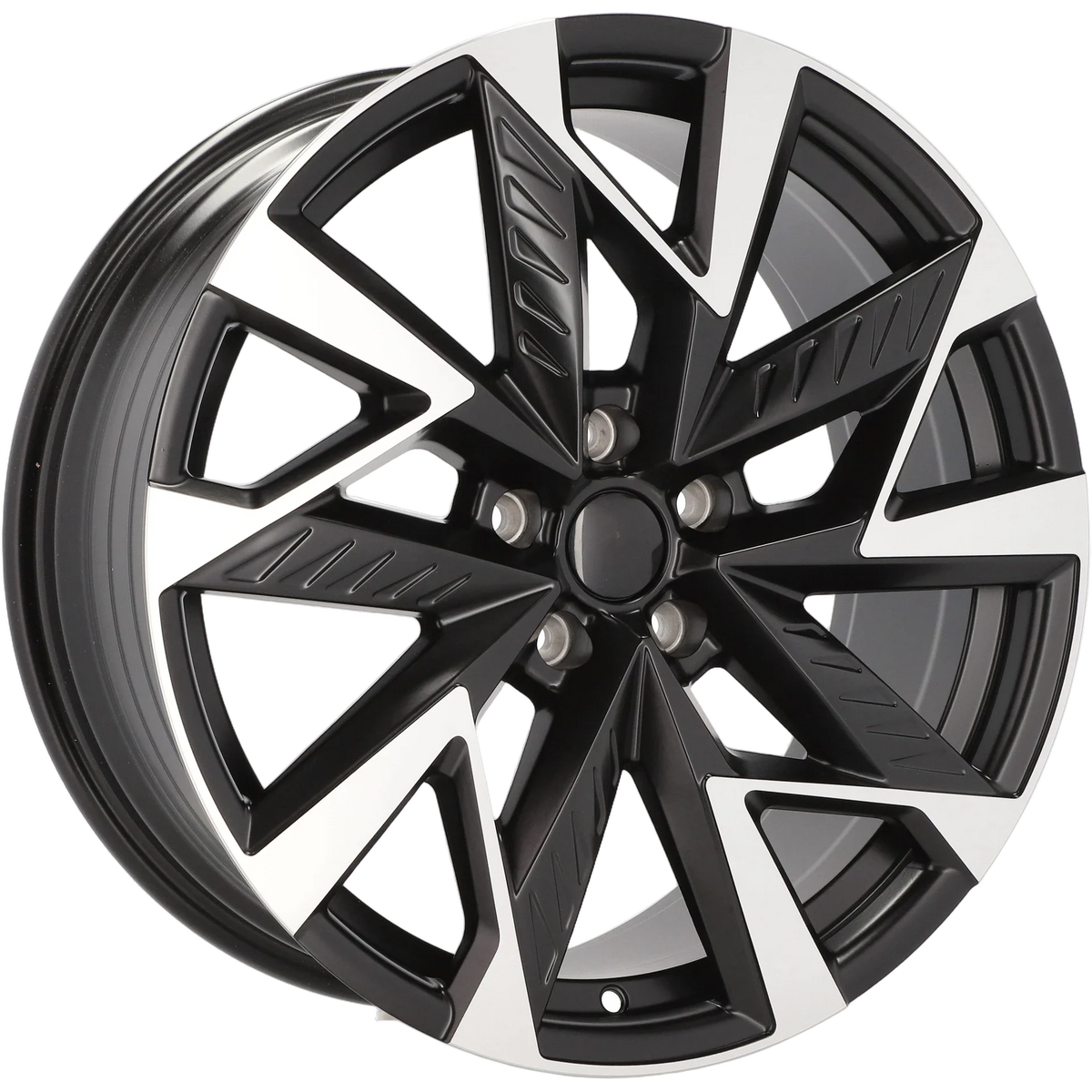 Alu kola pro Cupra YF0443 8x18 5x112 ET40 57.1 Black Polished Half Matt | Wheelsup.cz