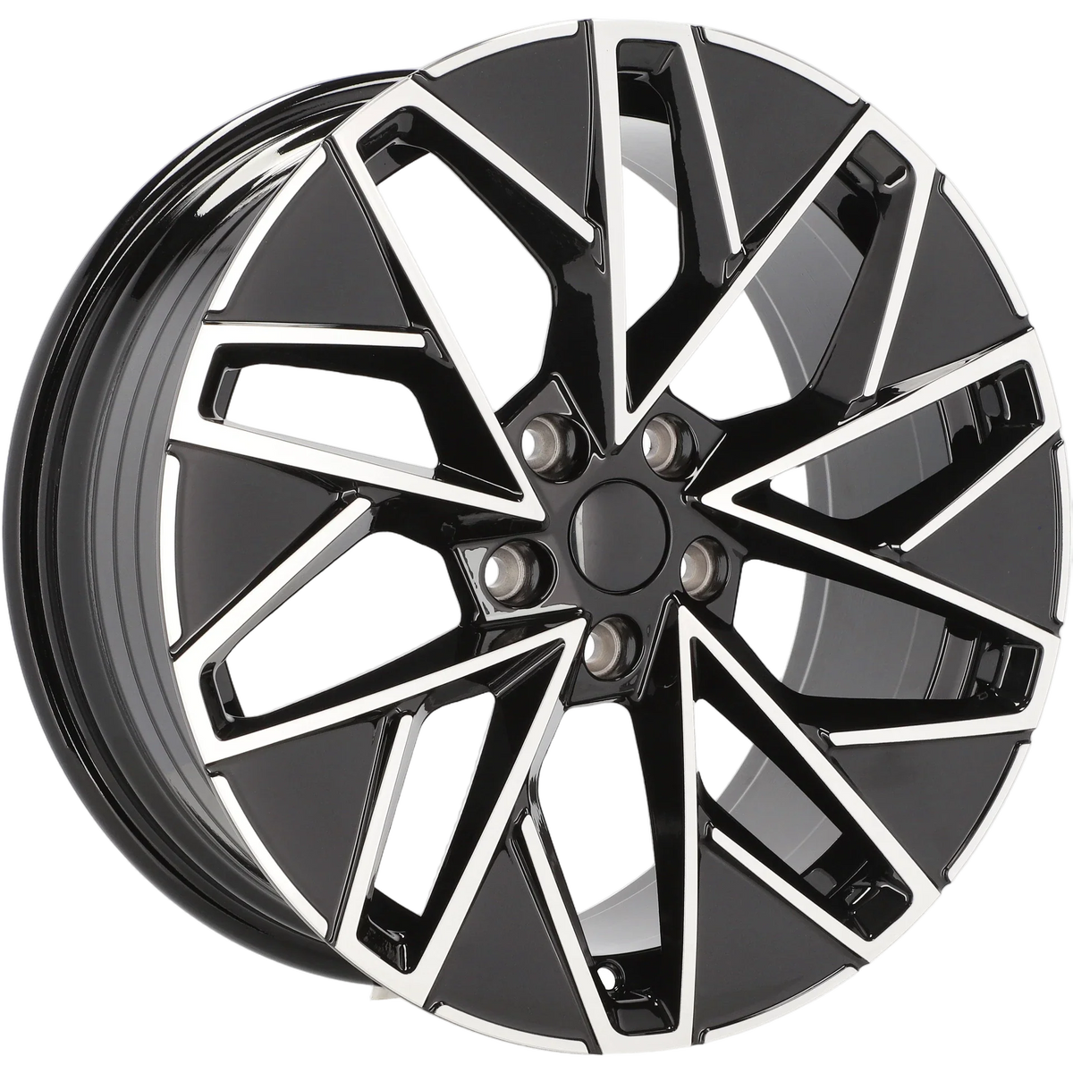 Alu kola pro Škoda YF0444 8x18 5x112 ET44 57.1 Black Polished | Wheelsup.cz
