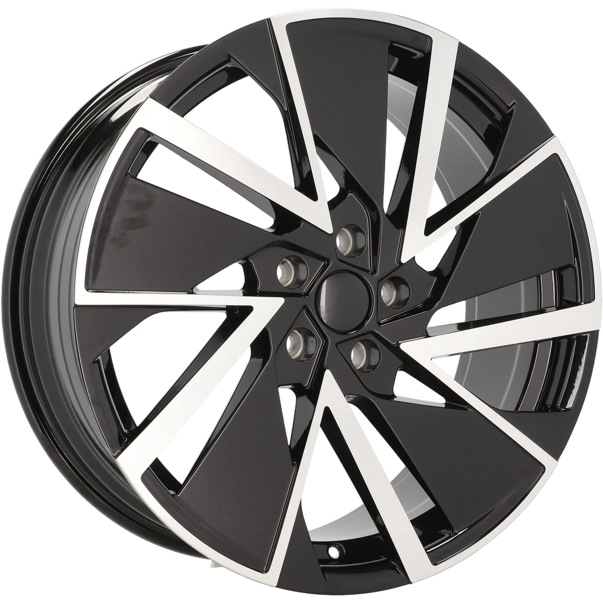 Alu kola pro Škoda YF0445 8x19 5x112 ET45 57.1 Black Polished | Wheelsup.cz