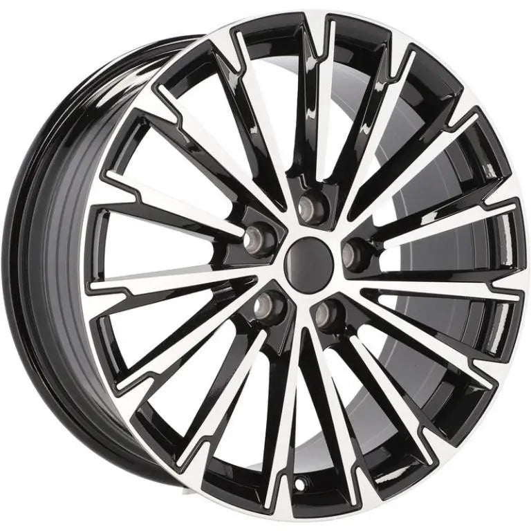Alu kola pro Škoda YF0446 8x18 5x112 ET45 57.1 Black Polished | Wheelsup.cz