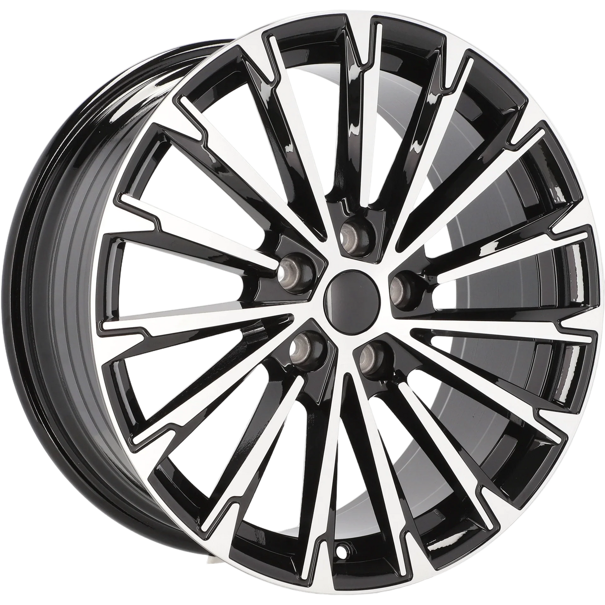 Alu kola pro Škoda YF0446 8x19 5x112 ET45 57.1 Black Polished | Wheelsup.cz