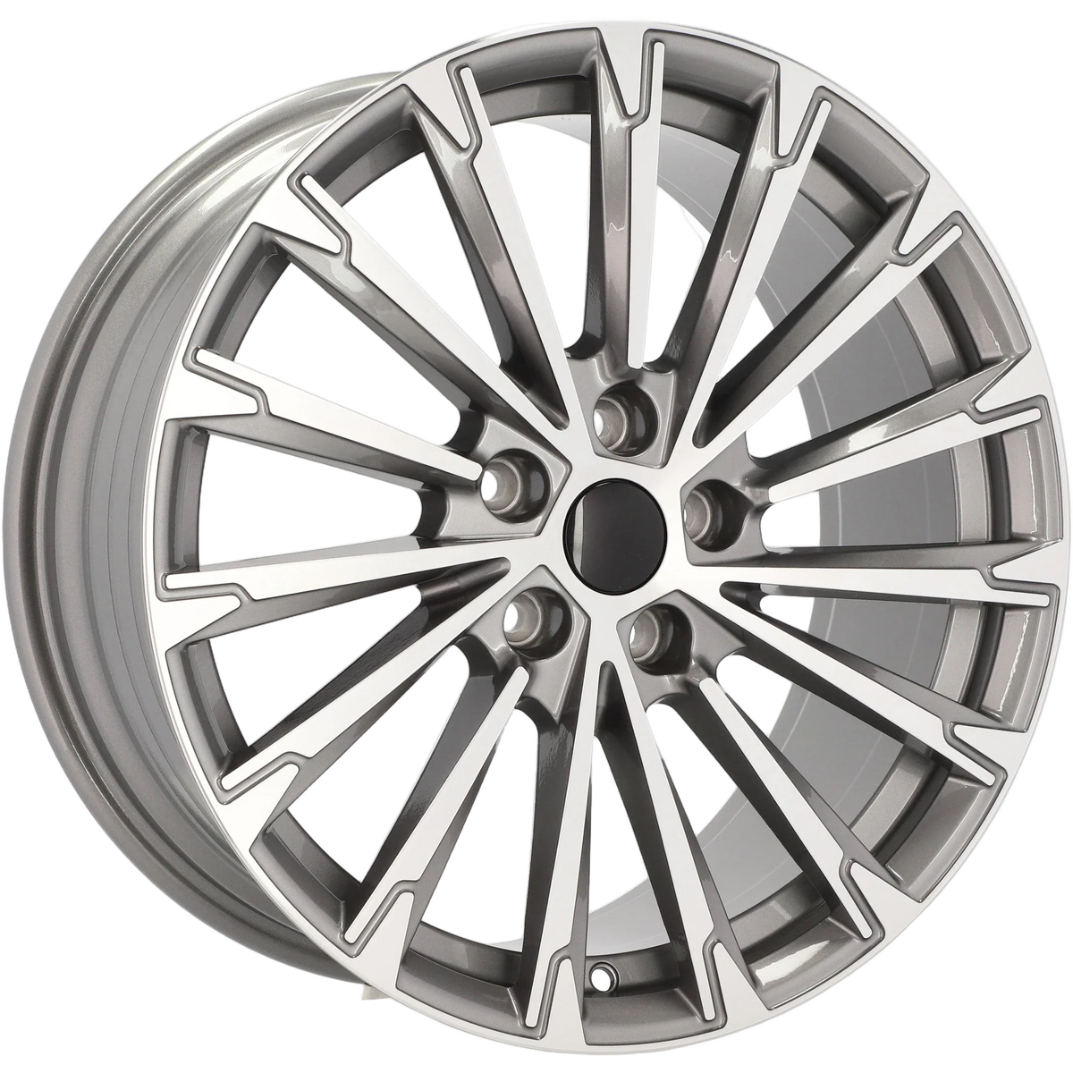 Alu kola pro Škoda YF0446 8x18 5x112 ET45 57.1 Grey Polished | Wheelsup.cz