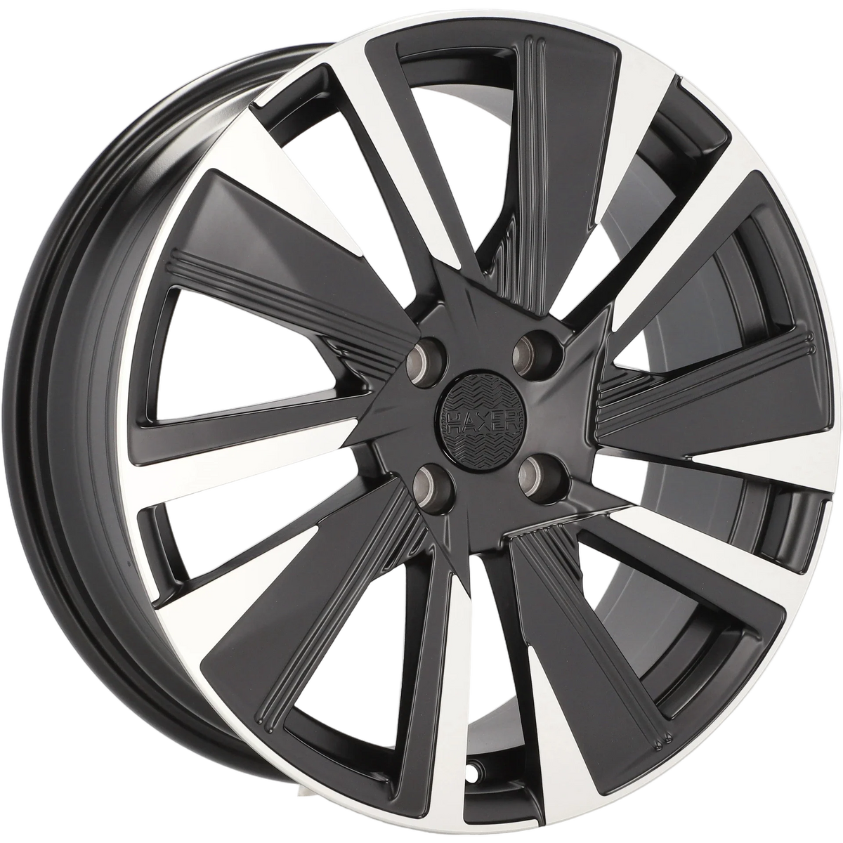Alu kola pro Peugeot YF1152 7x18 4x108 ET35 65.1 Black Polished Half Matt | Wheelsup.cz