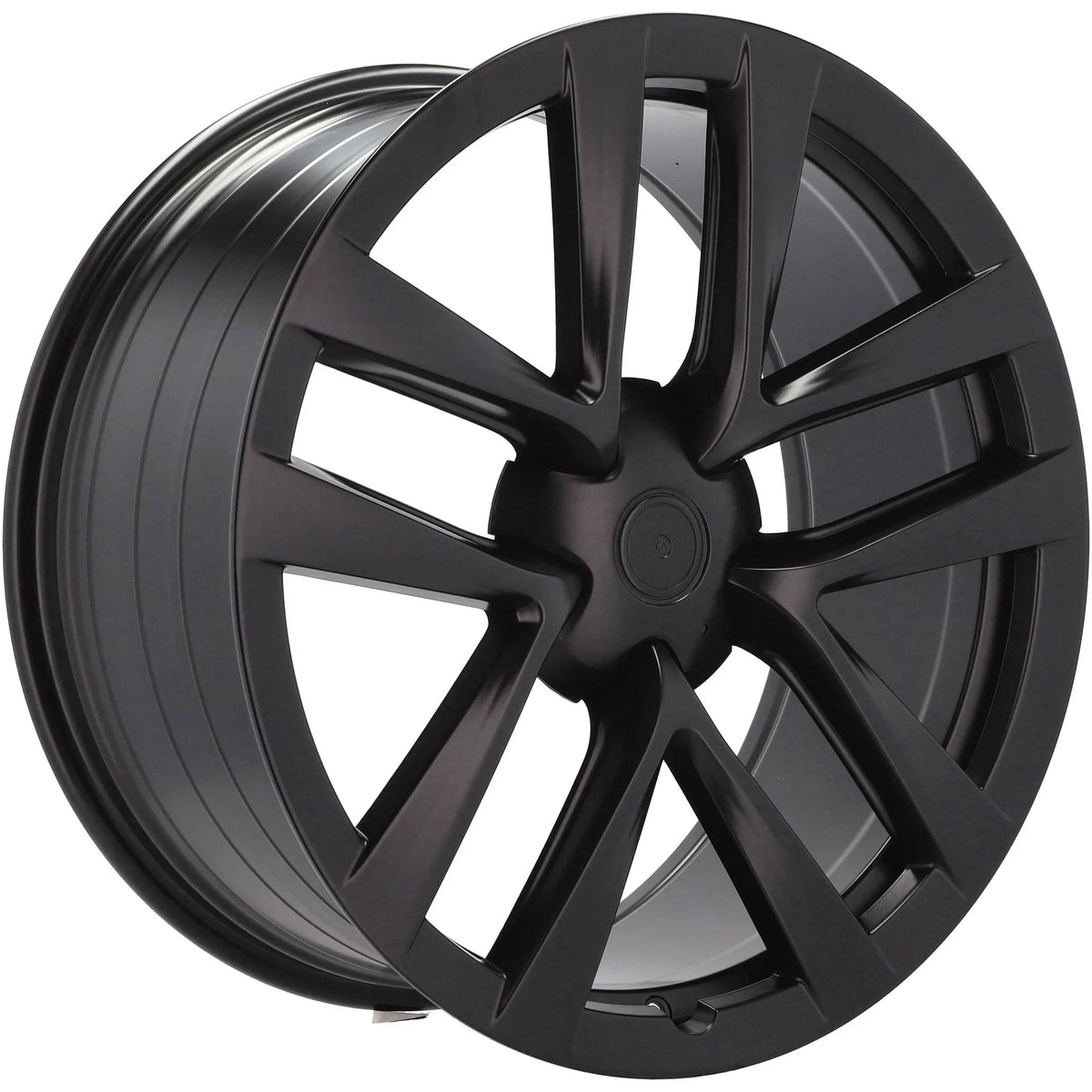 Alu kola pro Tesla YF5591 9x22 5x120 ET35 64.1 Black Half Matt | Wheelsup.cz