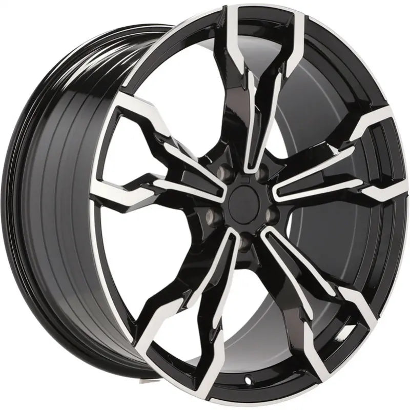 Alu kola pro BMW YF5596 8.5x21 5x112 ET30 66.6 Black Polished | Wheelsup.cz