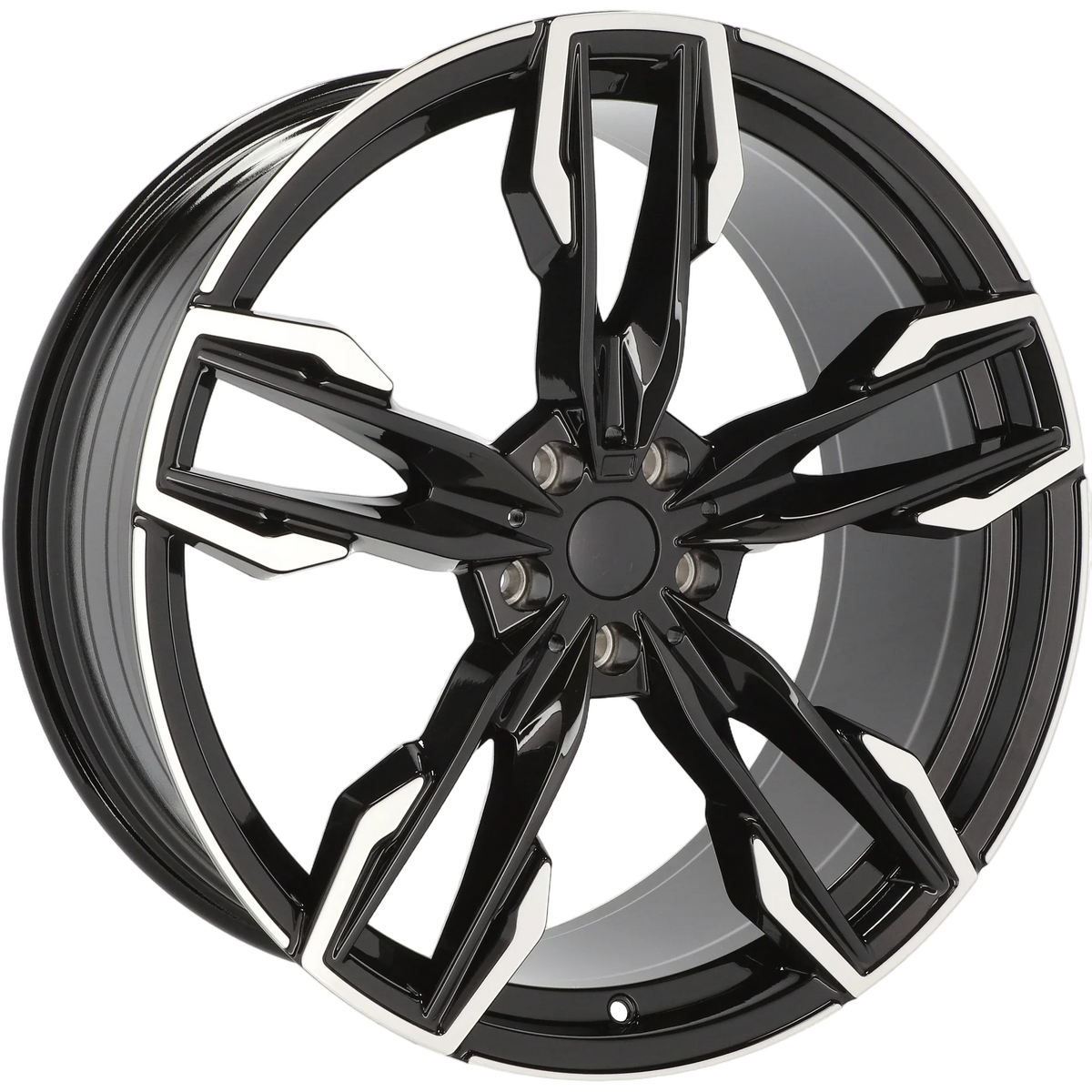Alu kola pro BMW YF5718 9.5x21 5x112 ET43 66.6 Black Polished | Wheelsup.cz