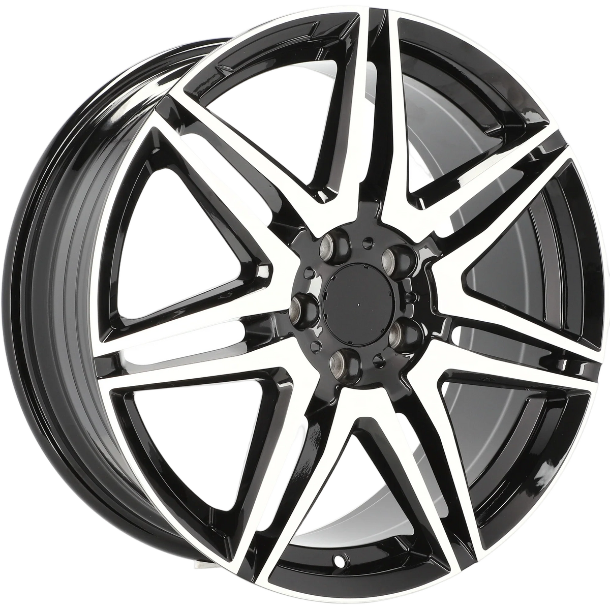 Alu kola pro Mercedes YF7075 8x19 5x112 ET52 66.6 Black Polished | Wheelsup.cz
