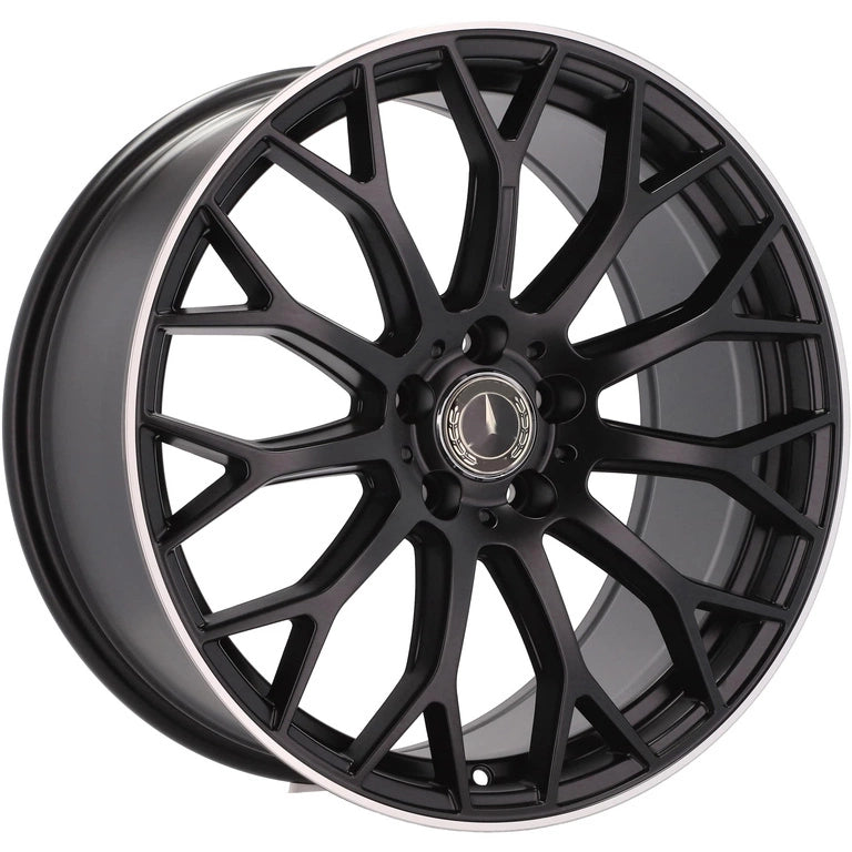 Alu kola pro Mercedes YS1180 8x18 5x112 ET41 66.6 Black Half Matt & Polished Lip | Wheelsup.cz