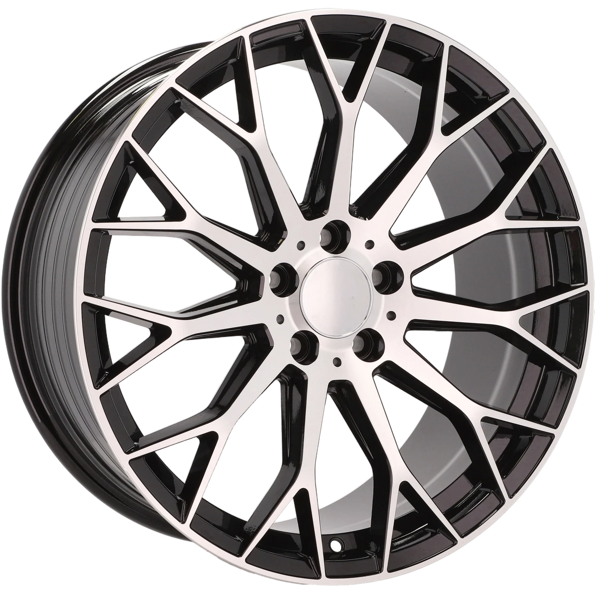 Alu kola pro Mercedes YS1180 9.5x19 5x112 ET45 66.6 Black Polished | Wheelsup.cz