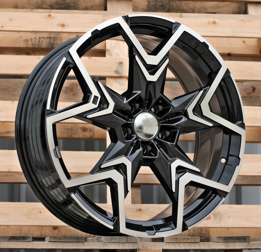 Alu disky pre BMW HF5223 8x20 5x112 ET46 66.6 Čierna