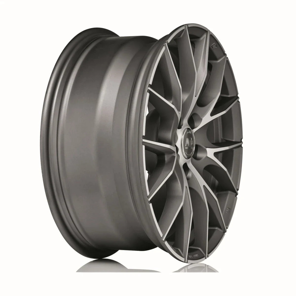 Alu kola MSW 25 7x16 5x100 ET35 Matt Titanium Full Polished | Wheelsup.cz