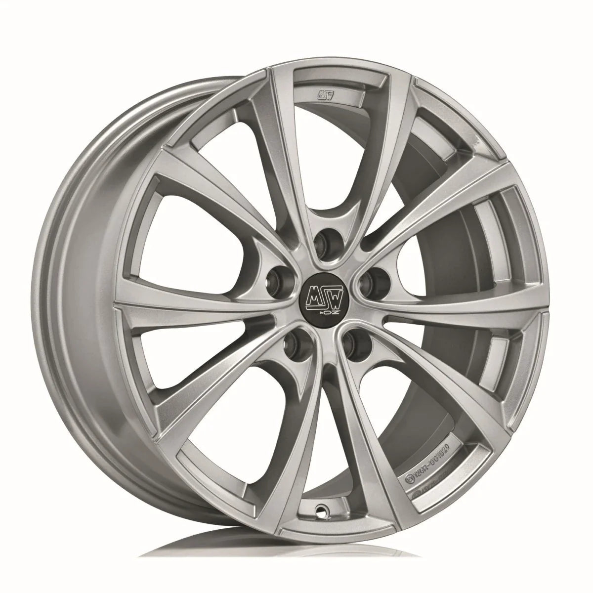 Alu kola MSW 27T 9.5x19 5x120 ET40 Full Silver | Wheelsup.cz