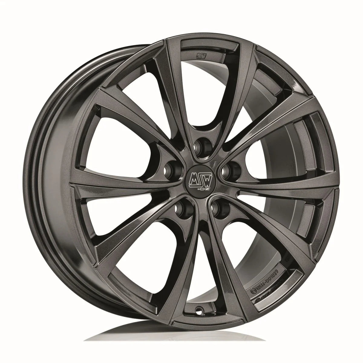 Alu kola MSW 27T 10.5x19 5x120 ET45 Gloss Dark Grey | Wheelsup.cz