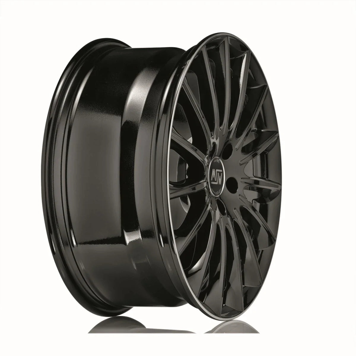 Alu kola MSW 30 8.5x20 5x112 ET45 Gloss Black+Diamond Lip | Wheelsup.cz