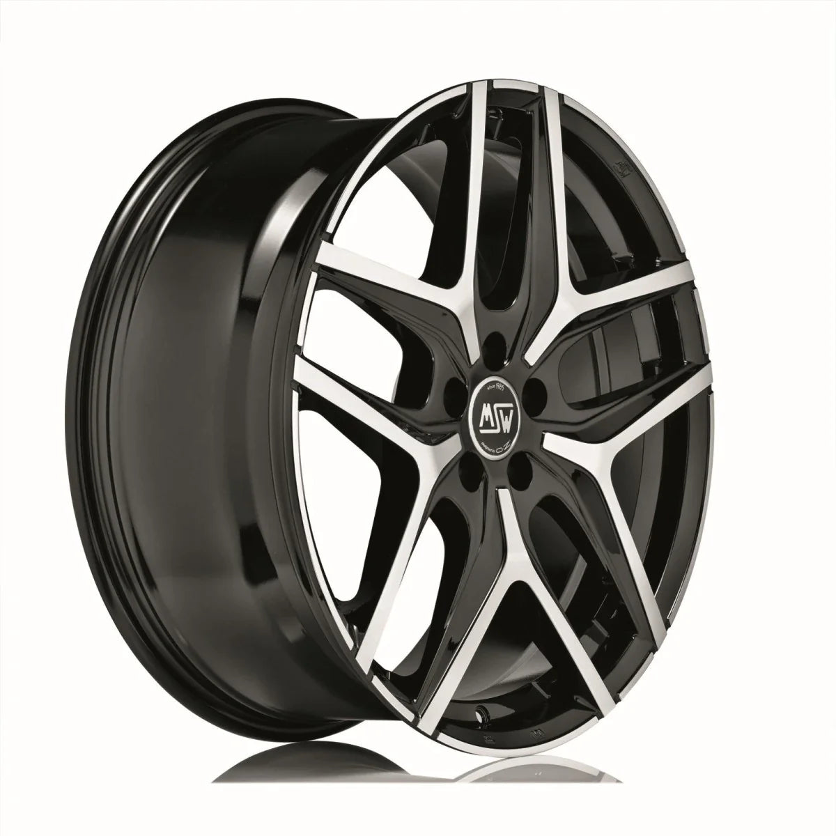 Alu kola MSW 40 8x19 5x112 ET45 Gloss Black Full Polished | Wheelsup.cz