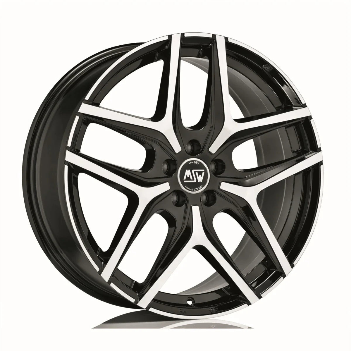 Alu kola MSW 40 8.5x20 5x120 ET45 Gloss Black Full Polished | Wheelsup.cz