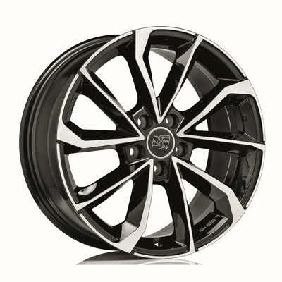 Alu kola MSW 42 7.5x17 5x110 ET35 Gloss Black Full Polished | Wheelsup.cz