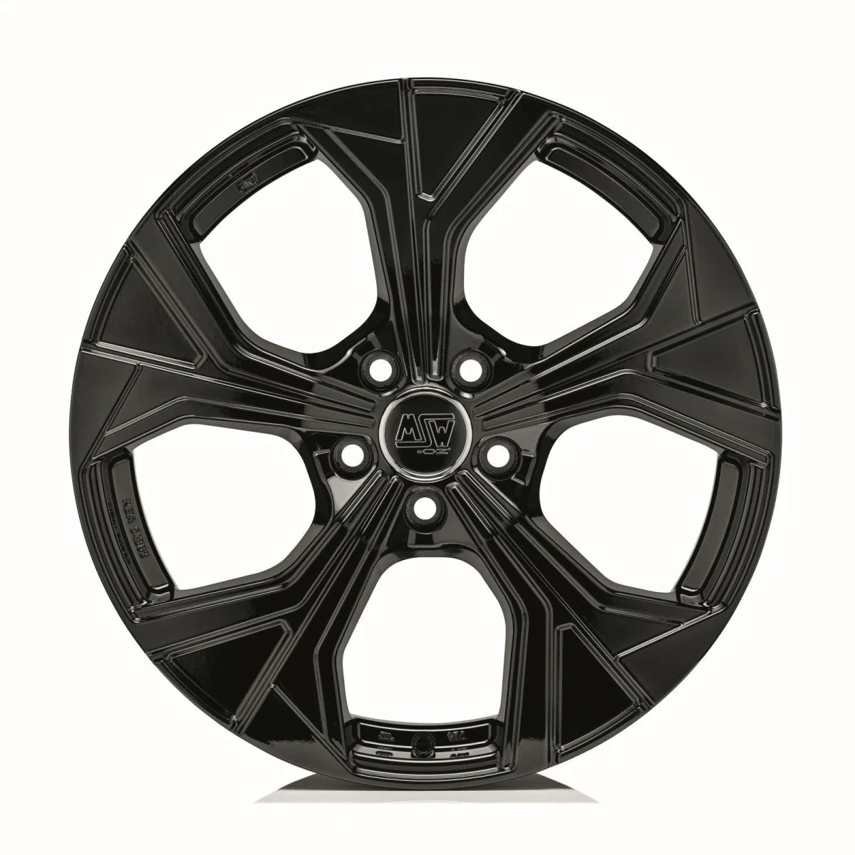 Alu kola MSW 43 7.5x18 5x108 ET45 Gloss Black | Wheelsup.cz