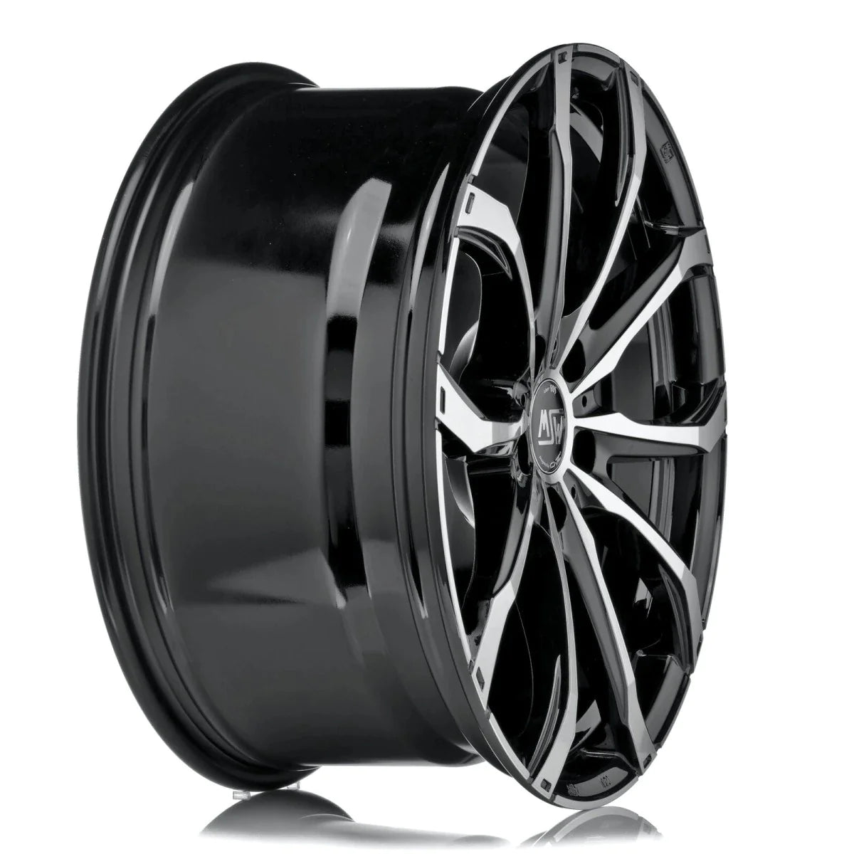 Alu kola MSW 48 8x19 5x127 ET35 Gloss Black Full Polished | Wheelsup.cz