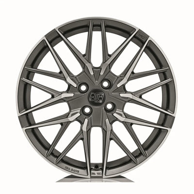 Alu kola MSW 50-4 7.5x18 4x108 ET32 Matt Gun Metal Full Polished (Mgmfp) | Wheelsup.cz