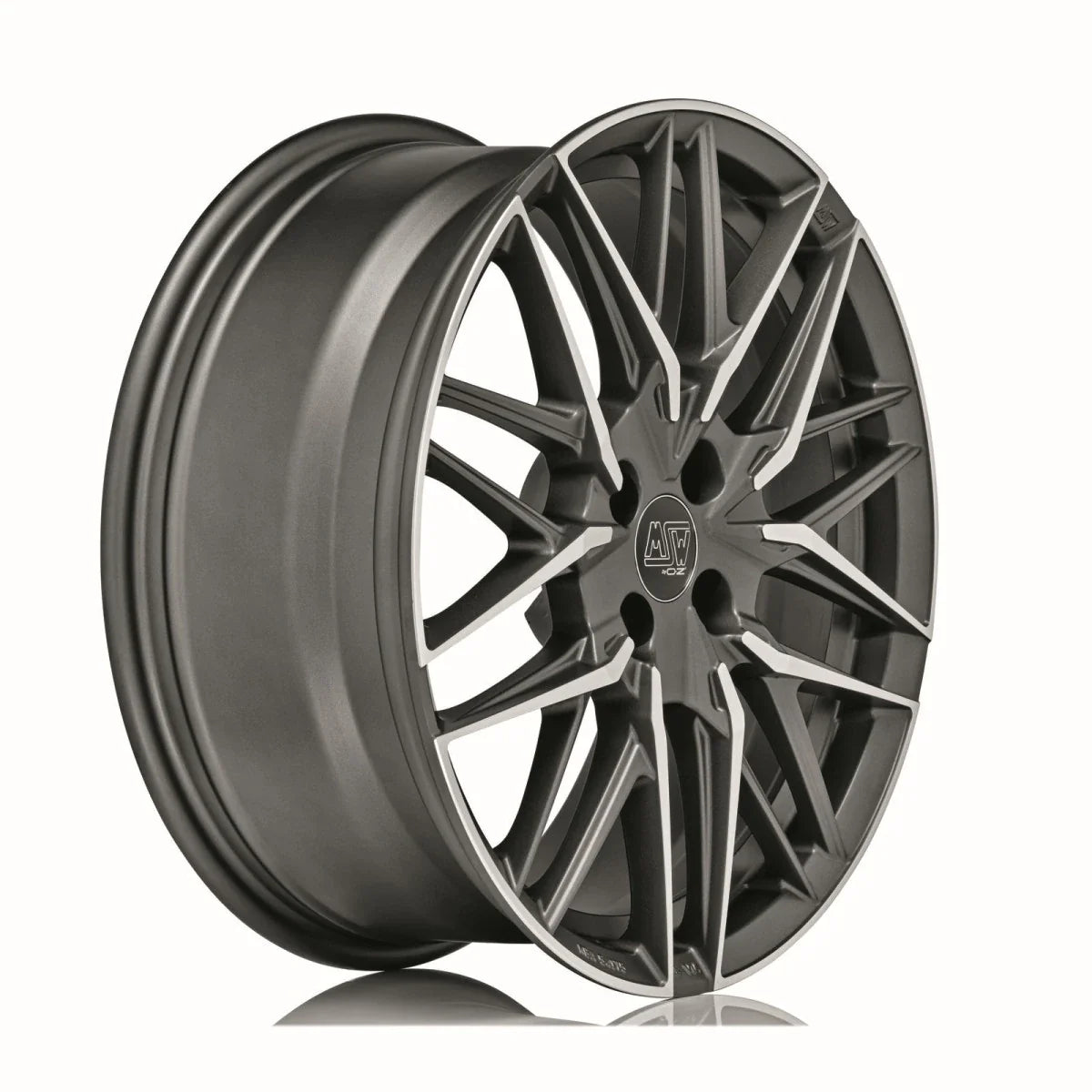Alu kola MSW 50-4 7.5x18 4x108 ET20 Matt Gun Metal Full Polished (Mgmfp) | Wheelsup.cz