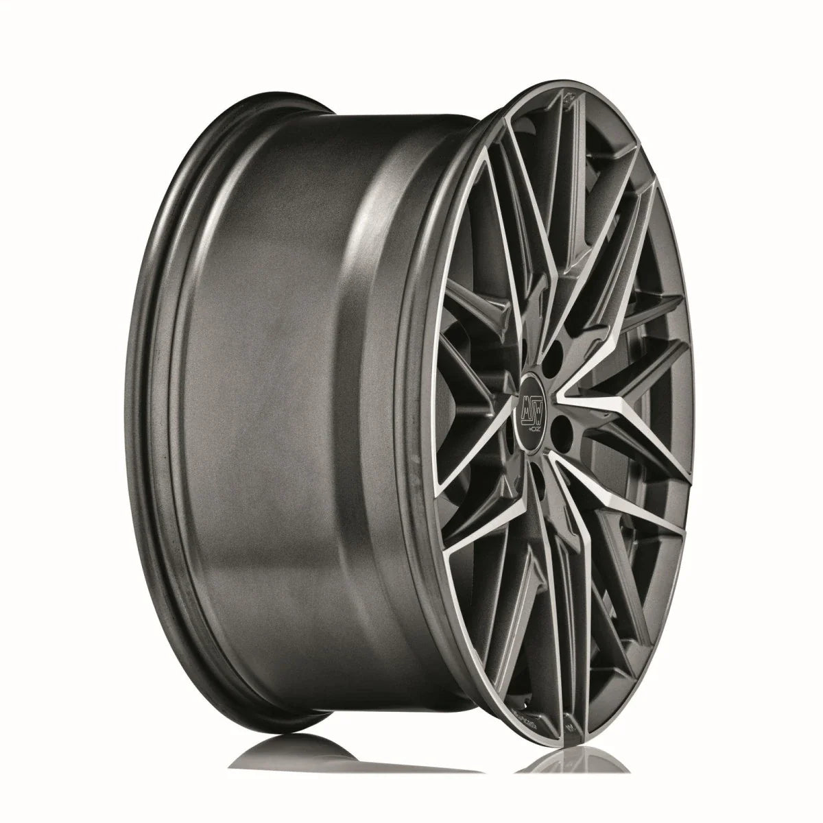 Alu kola MSW 50 8x19 5x112 ET40 Matt Gun Metal Full Polished (Mgmfp) | Wheelsup.cz