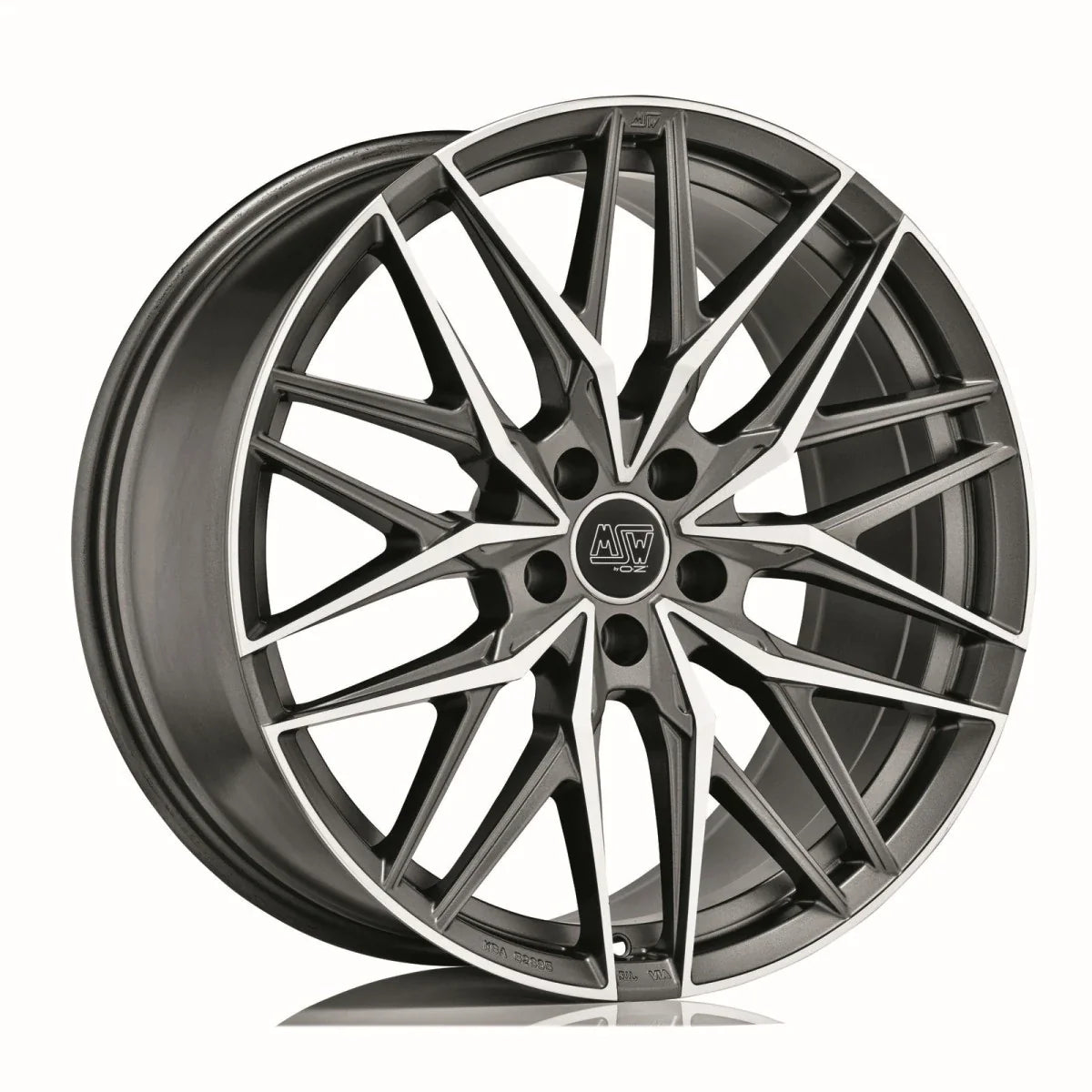 Alu kola MSW 50 8x19 5x112 ET35 Matt Gun Metal Full Polished (Mgmfp) | Wheelsup.cz