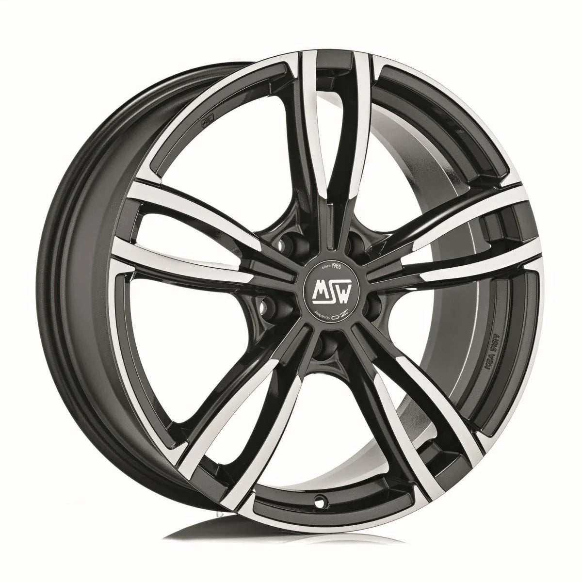 Alu kola MSW 73 7.5x17 5x120 ET43 Gloss Dark Grey Full Polished | Wheelsup.cz