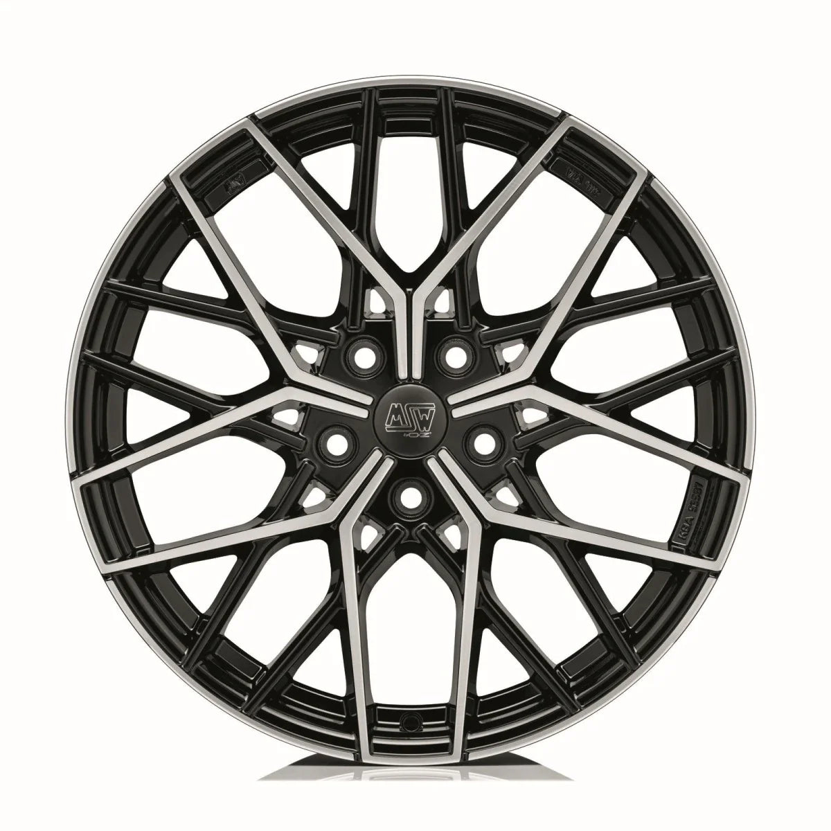 Alu kola MSW 74 8.5x20 5x108 ET45 Gloss Black Full Polished | Wheelsup.cz