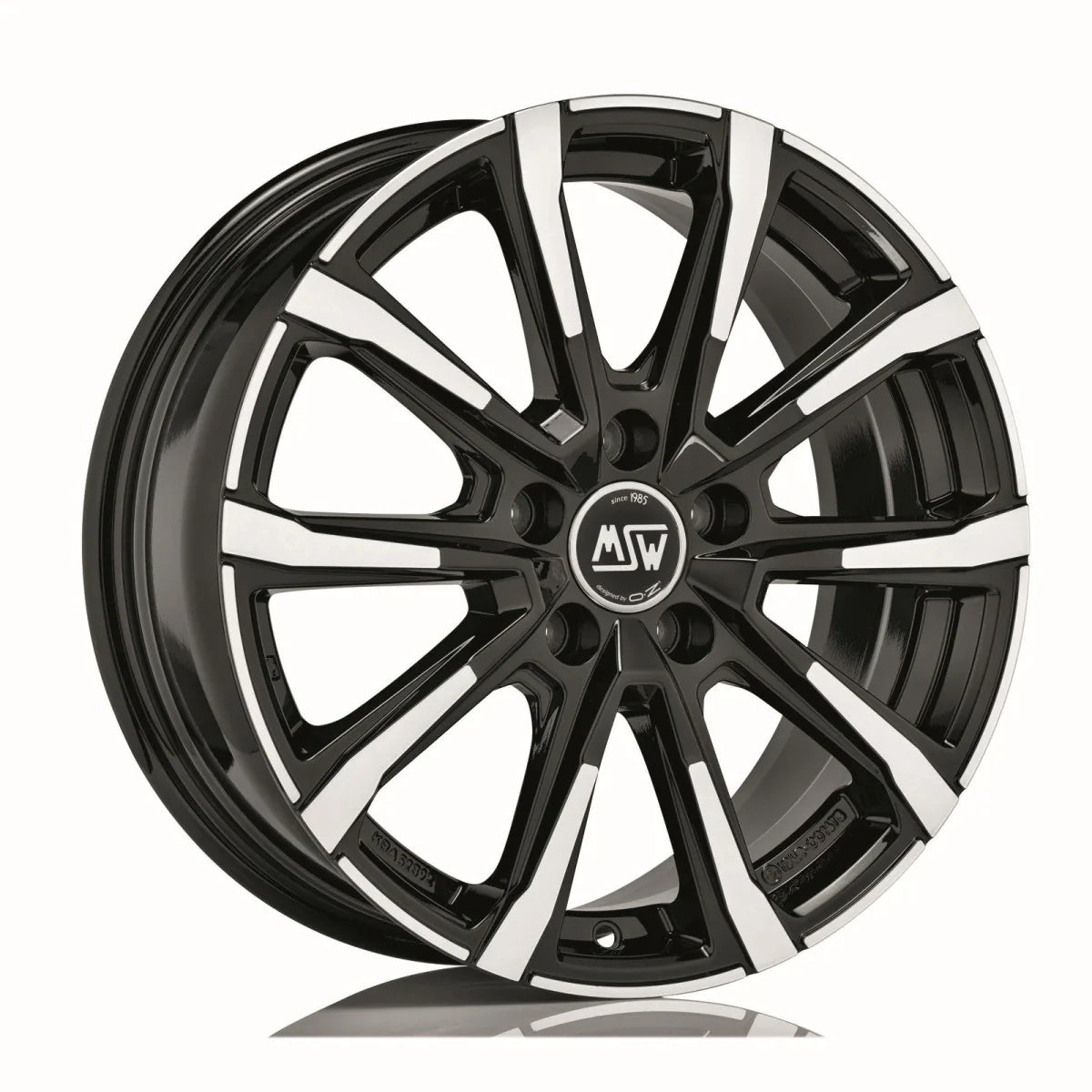 Alu kola MSW 79 7x17 5x114.3 ET48 Gloss Black Full Polished | Wheelsup.cz