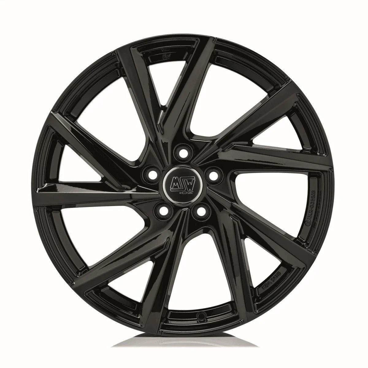 Alu kola MSW 80-5 7x17 5x100 ET46 Gloss Black | Wheelsup.cz
