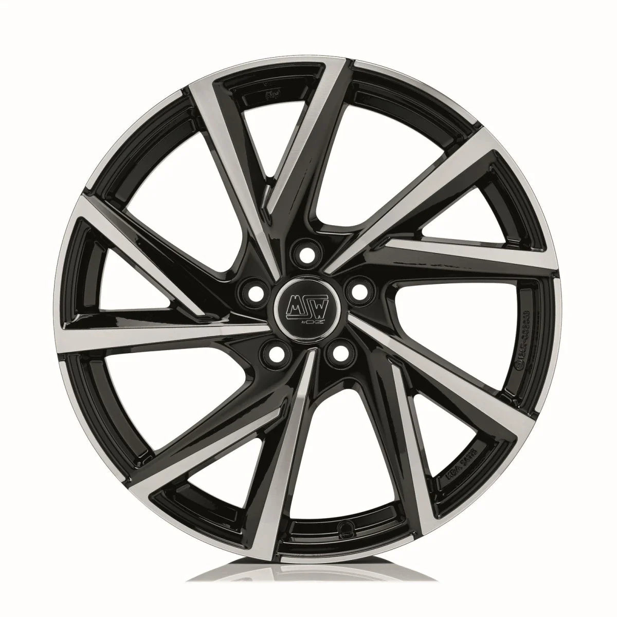 Alu kola MSW 80-5 8x18 5x108 ET42 Gloss Black Full Polished | Wheelsup.cz