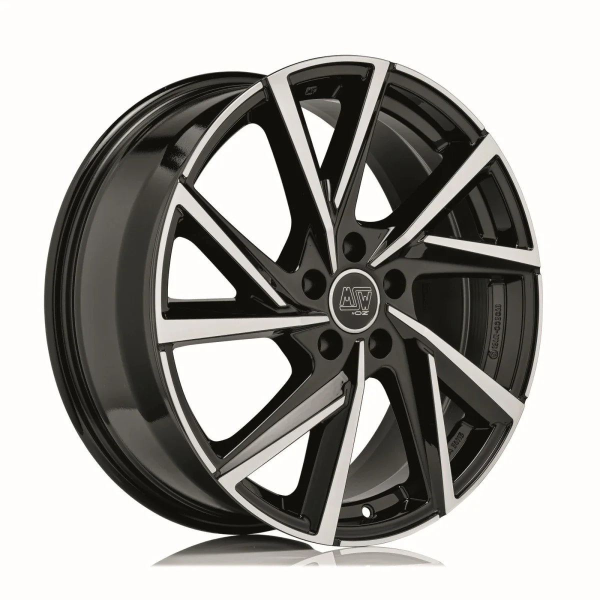 Alu kola MSW 80-5 6.5x16 5x100 ET45 Gloss Black Full Polished | Wheelsup.cz