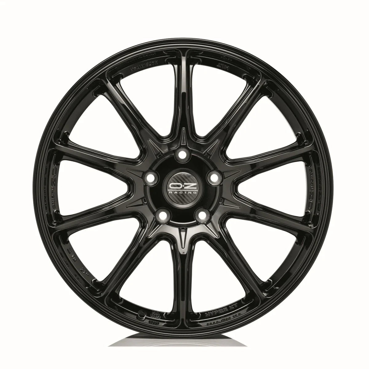 Alu kola OZ HYPER XT HLT 9x20 5x130 ET49 Gloss Black | Wheelsup.cz