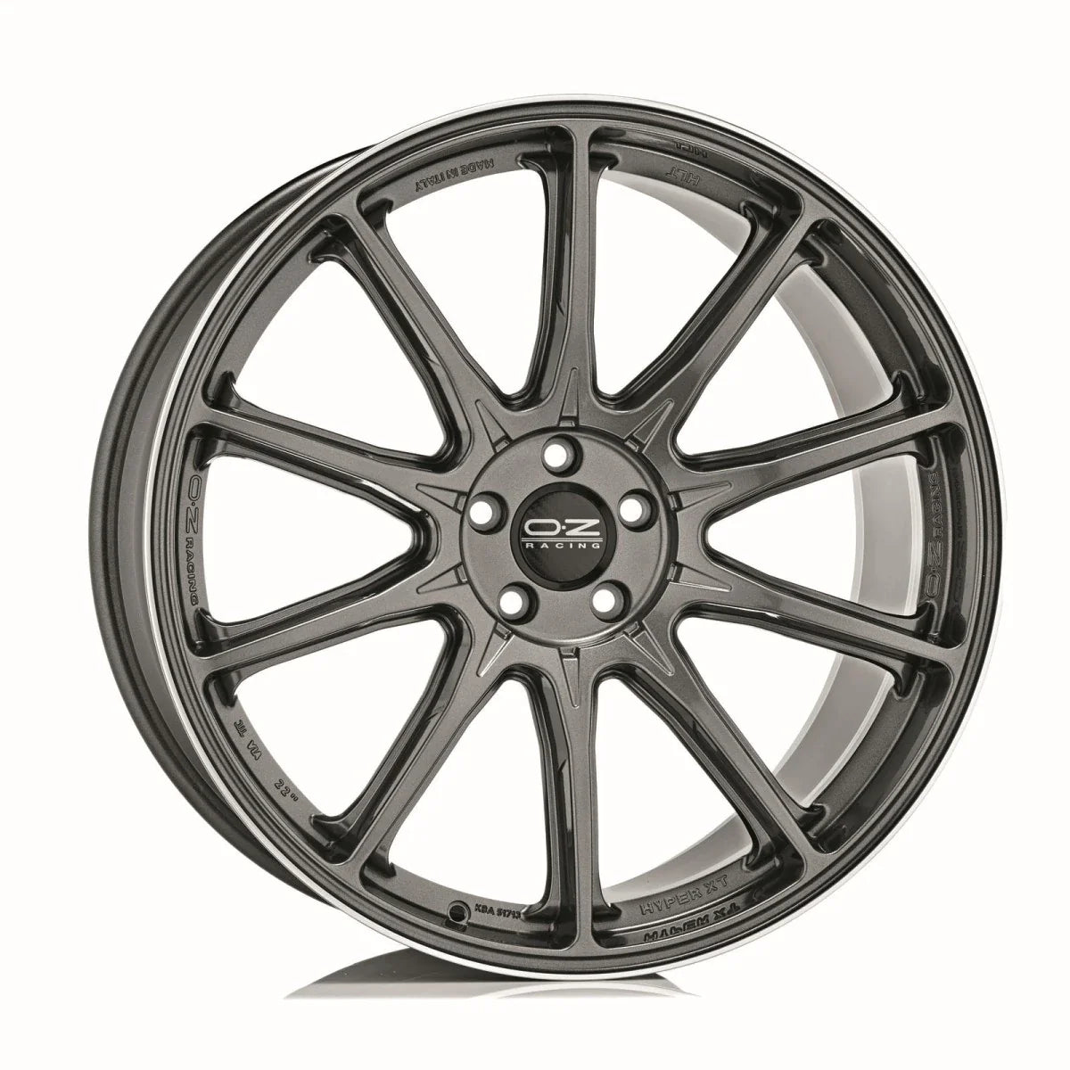 Alu kola OZ HYPER XT HLT 11x22 5x112 ET50 Star Graphite Diamond Lip | Wheelsup.cz