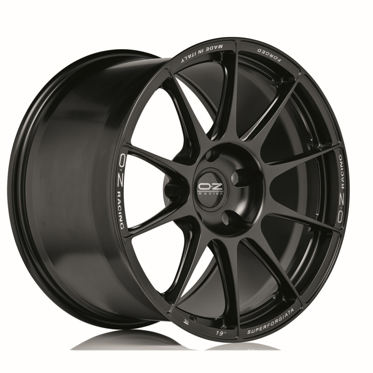 Alu kola OZ SUPERFORGIATA 11.5x21 5x130 ET67 Matt Black Con Scritte Di Fresatura | Wheelsup.cz