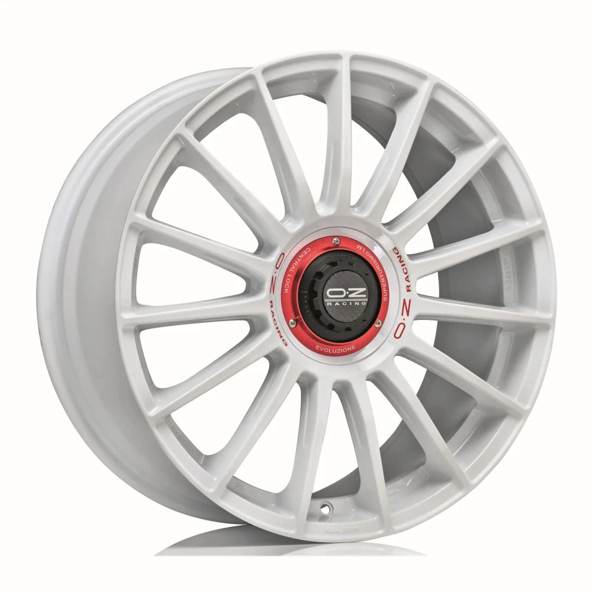 Alu kola OZ SUPERT EVOLUZ WRC 8.5x19 5x112 ET44 Race White Red Lettering | Wheelsup.cz