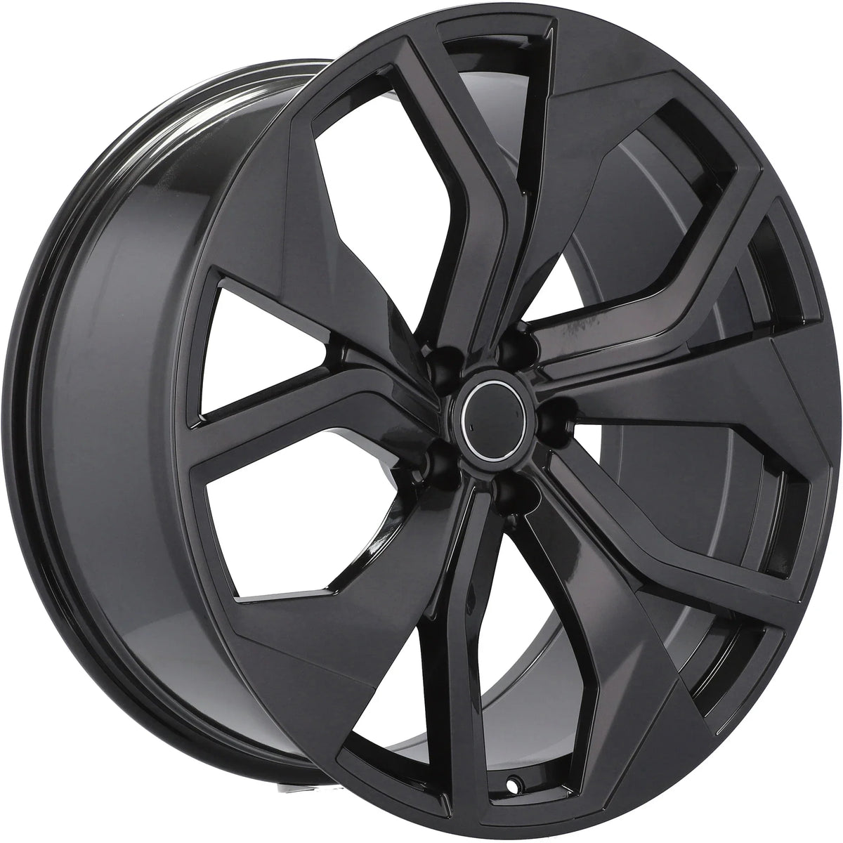 Alu kola pro Audi B1637 10x22 5x112 ET20 66.6 Gloss Black – detail 2