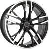 Alu disky pre Audi F726 8.5x20 5x112 ET34 66.6 Čierna