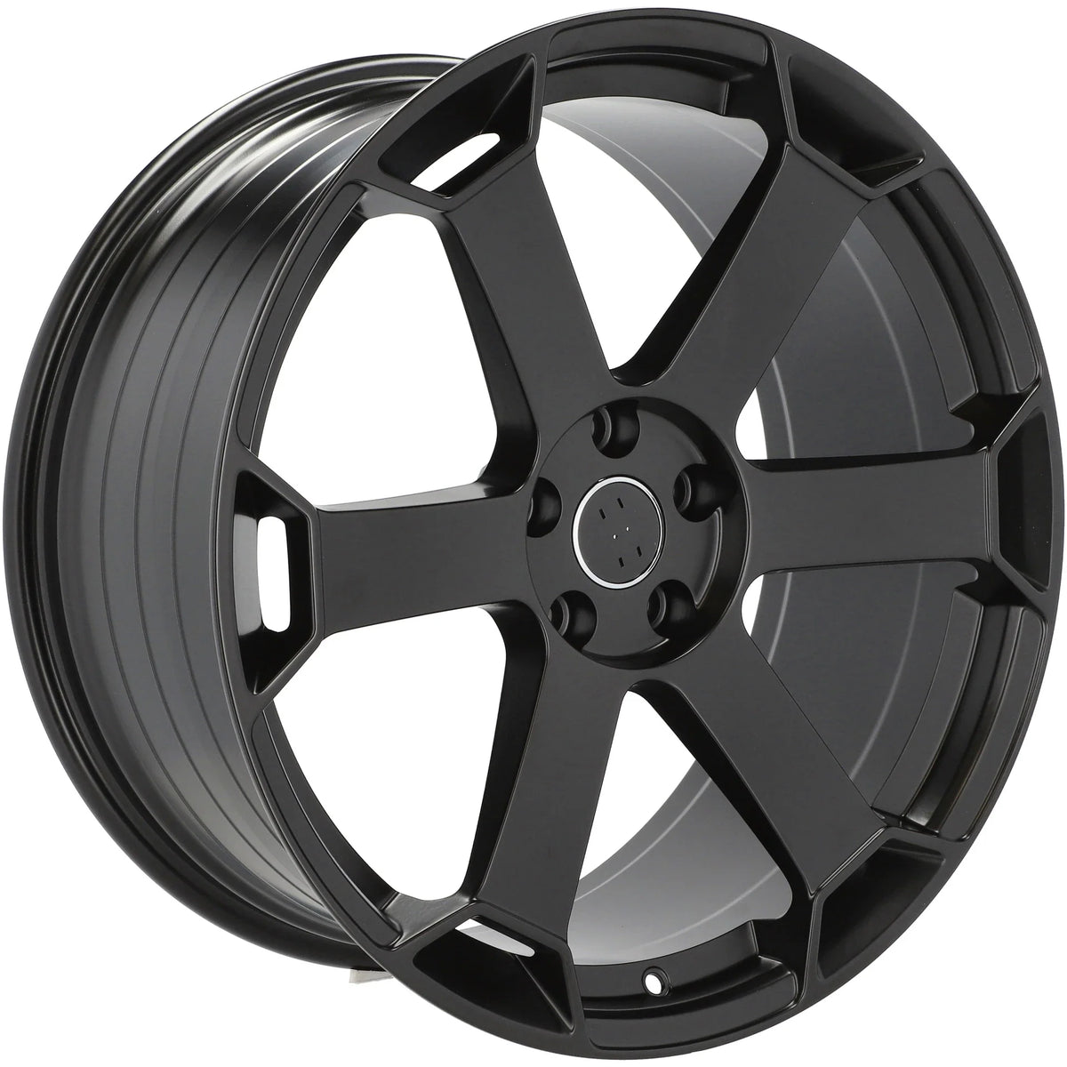 Alu kola pro Audi YF6149 9x21 5x112 ET30 66.6 Black Half Matt & Polished Lip – detail 1