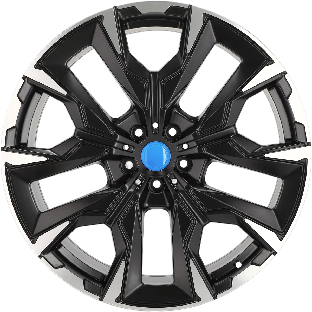 Alu kola pro BMW 3S1349 9x19 5x112 ET44 66.6 Black Polished Half Matt – detail 4